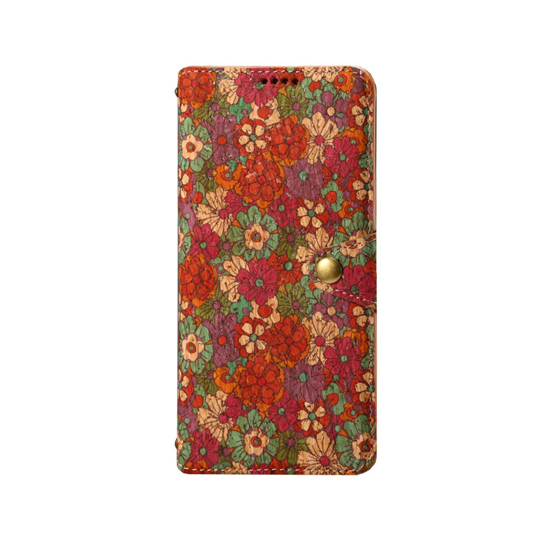 Vintage Floral seasons Leather Wallet Case – Boho Chic Protection for iPhone Case