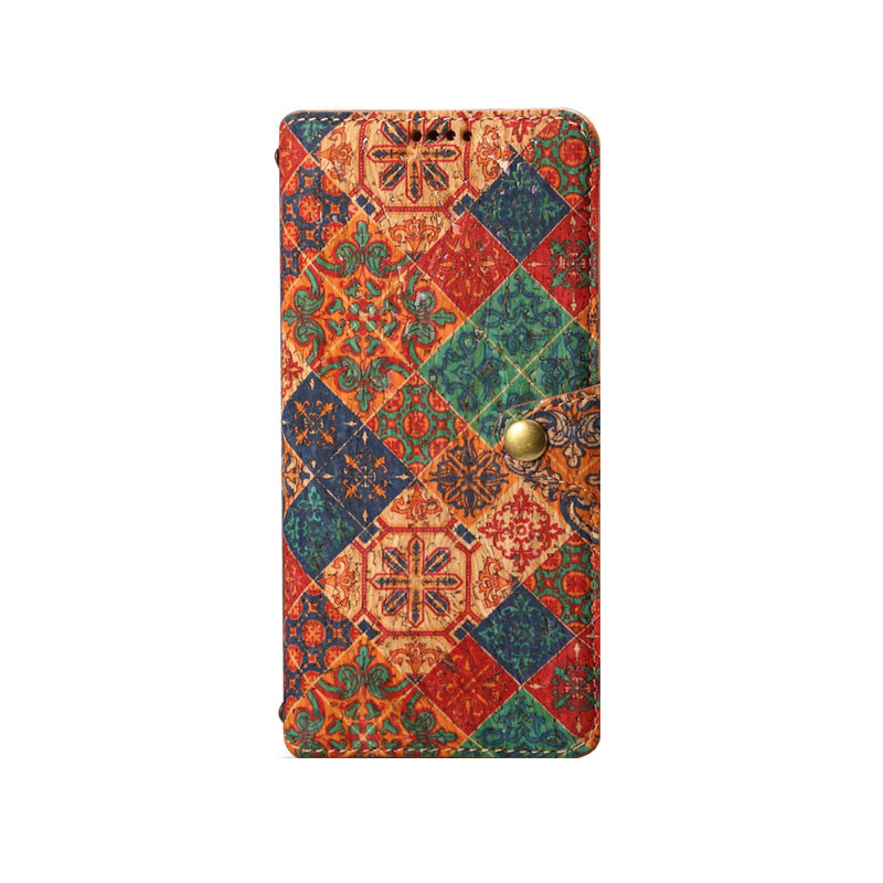 Vintage Floral seasons Leather Wallet Case – Boho Chic Protection for iPhone Case