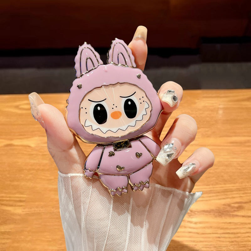 Labubu Style Rotating Mirror Phone Stand – Cute, Functional, and Portable