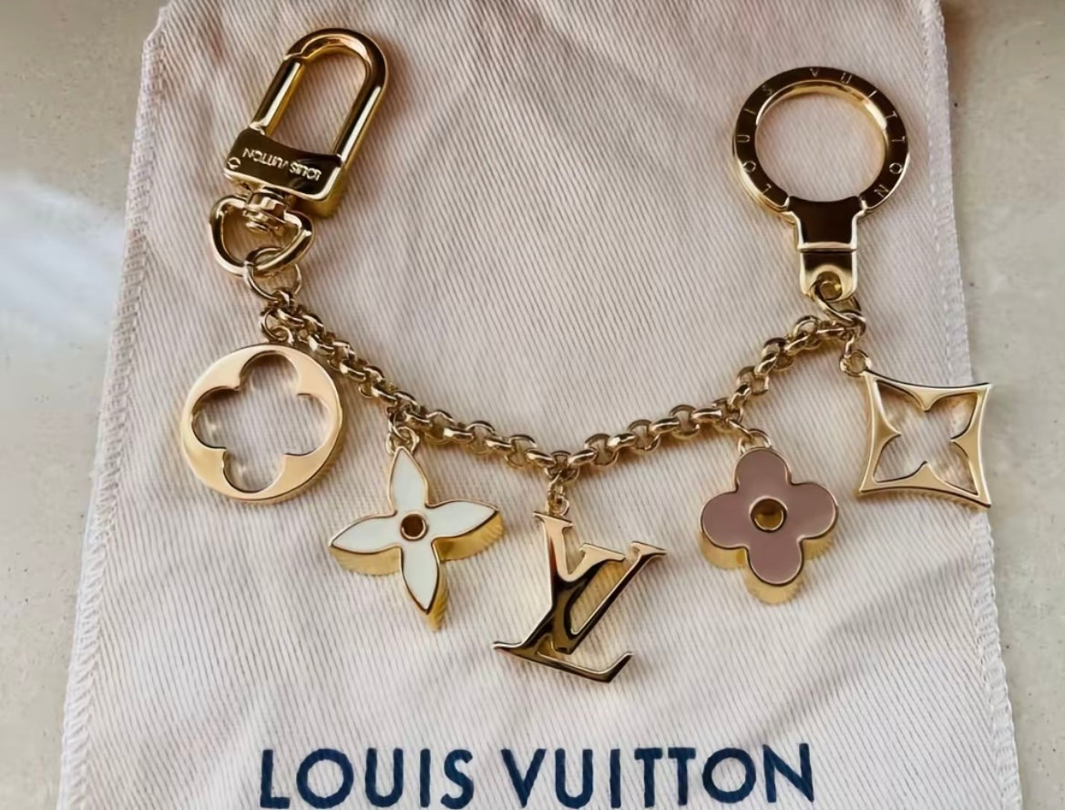 Luxury-Inspired Keychain Charm
