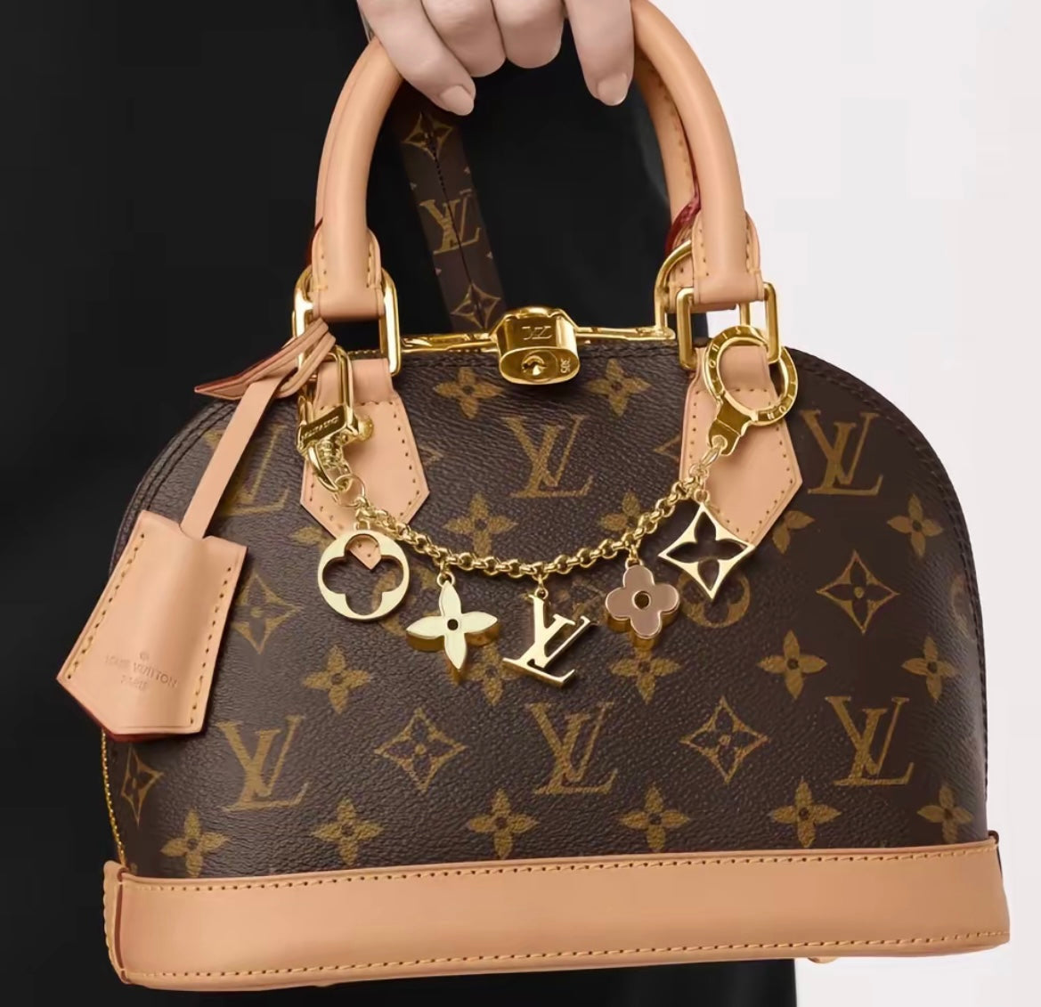 Luxury-Inspired Keychain Charm