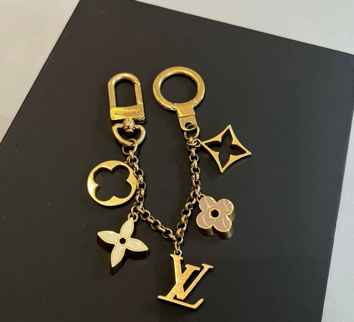 Luxury-Inspired Keychain Charm