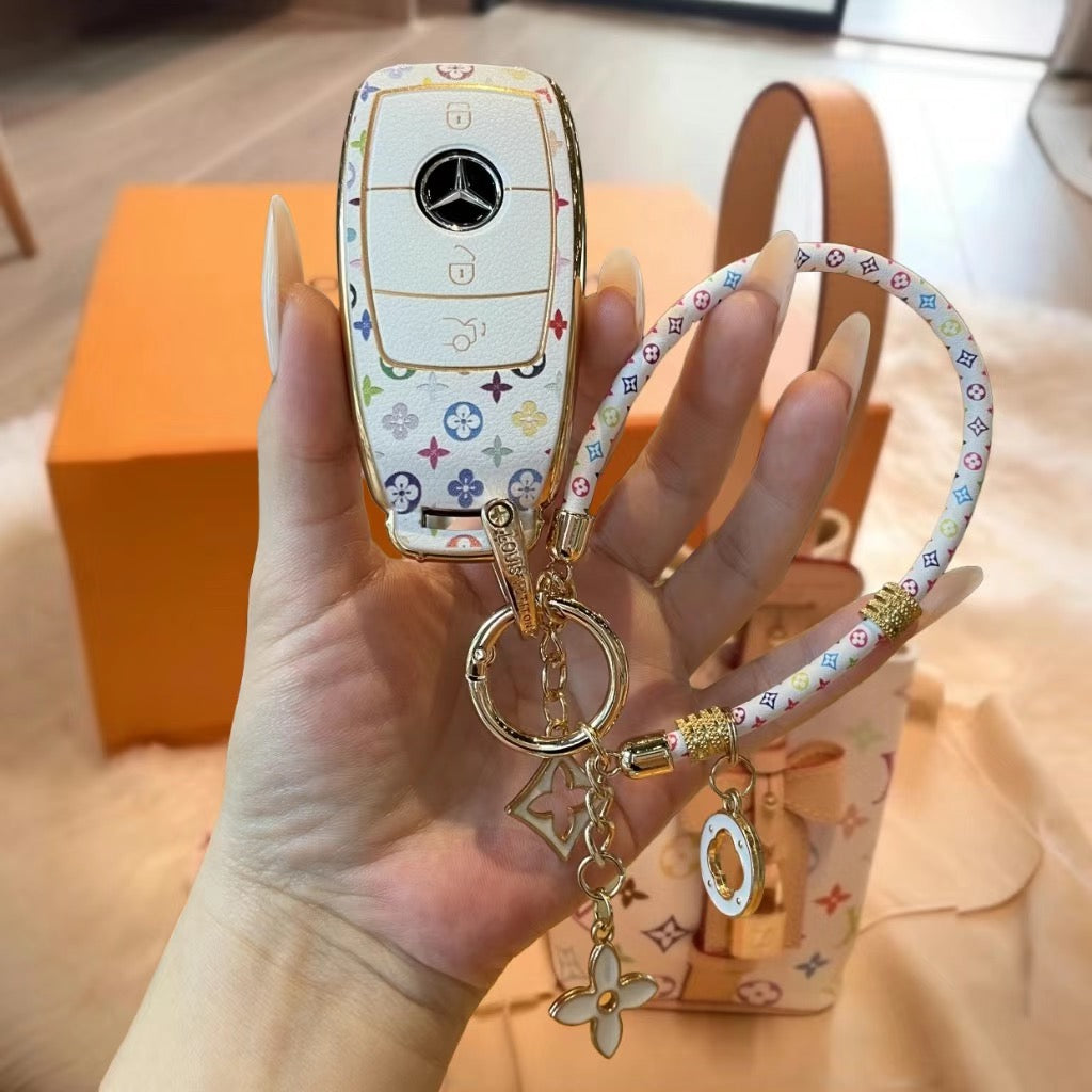 Chic Key Case with Wrist Strap