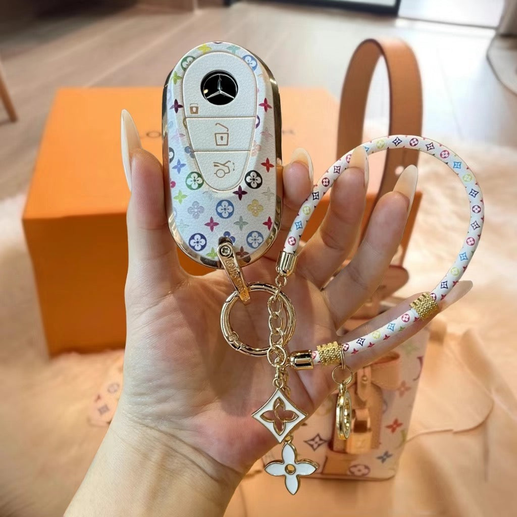 Chic Key Case with Wrist Strap