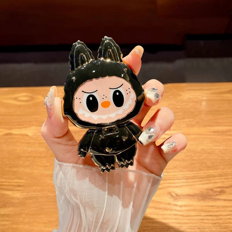 Labubu Style Rotating Mirror Phone Stand – Cute, Functional, and Portable