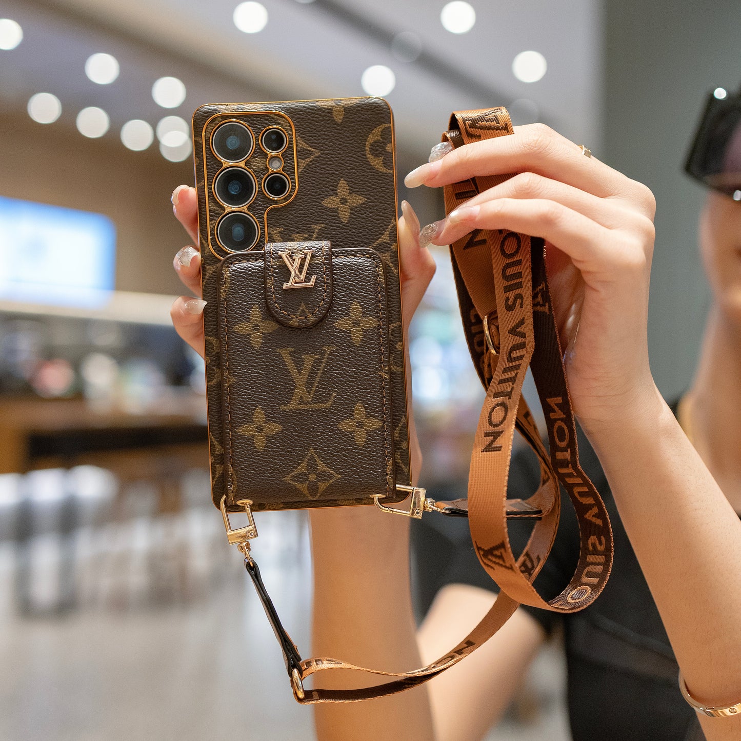 Style lanyard samsung phone case