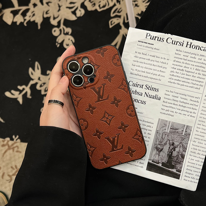 Lou Color Leather iPhone Case