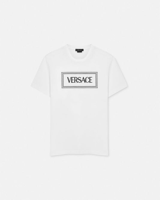 Box Letters Print T Shirt