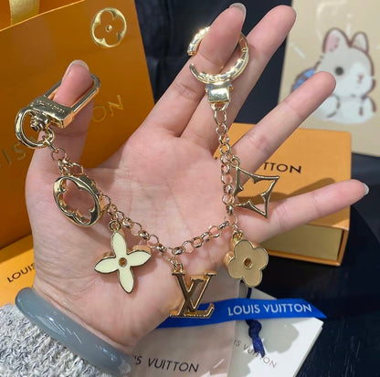 Luxury-Inspired Keychain Charm