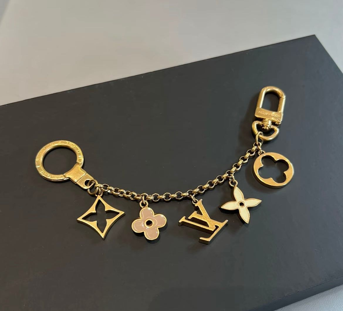 Luxury-Inspired Keychain Charm