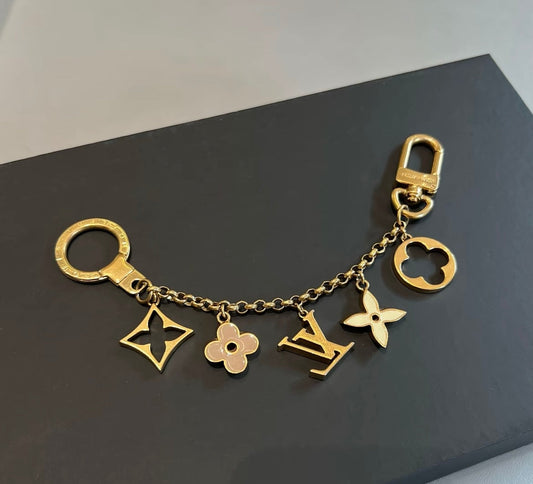 Luxury-Inspired Keychain Charm