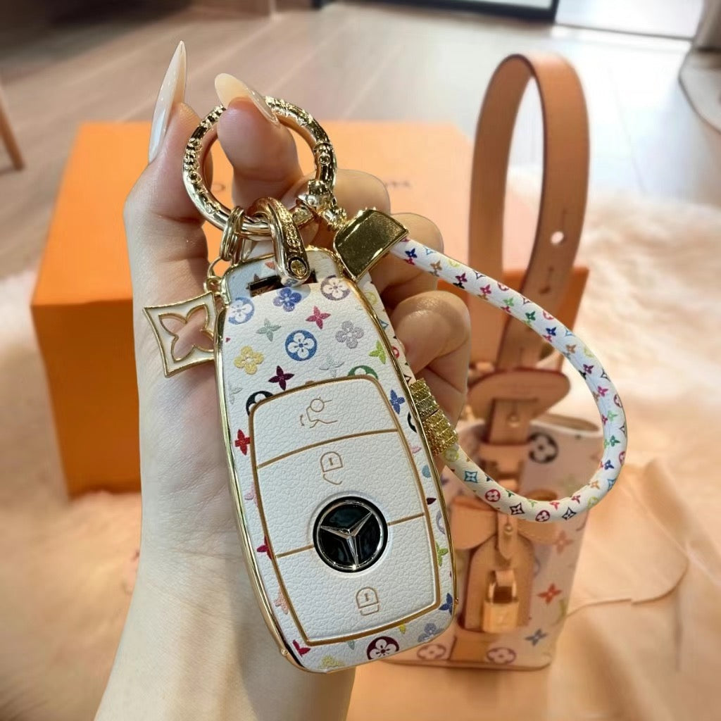 Chic Key Case with Wrist Strap