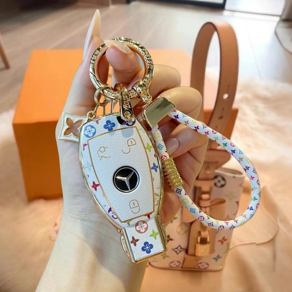 Chic Key Case with Wrist Strap