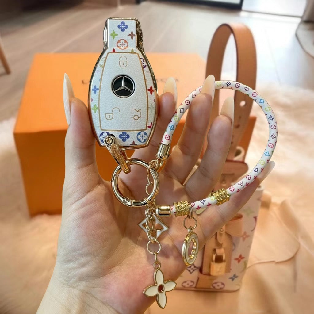 Chic Key Case with Wrist Strap