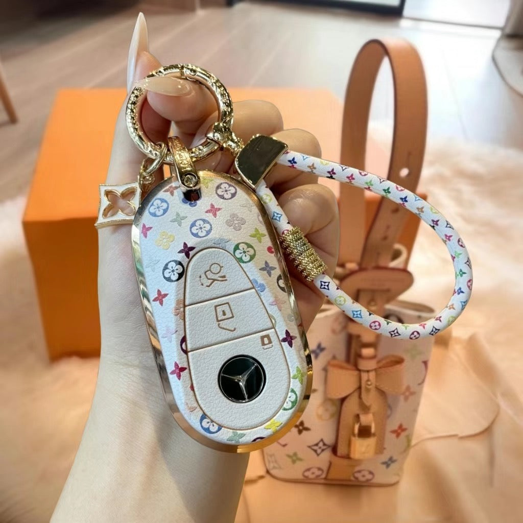 Chic Key Case with Wrist Strap