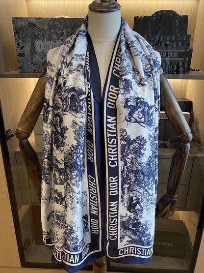 Ink Painting Element Satin Scarf