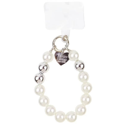 Black Beaded Bracelet Phone Strap – Stylish & Functional
