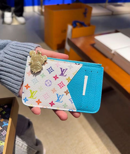 L$V-Inspired Card Holder Wallet: Chic & Functional!