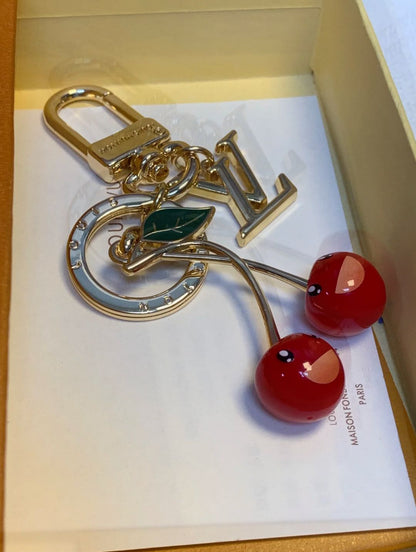 🌟 L$V Cherry Keychain: Cute + Luxury, All in One 🍒✨