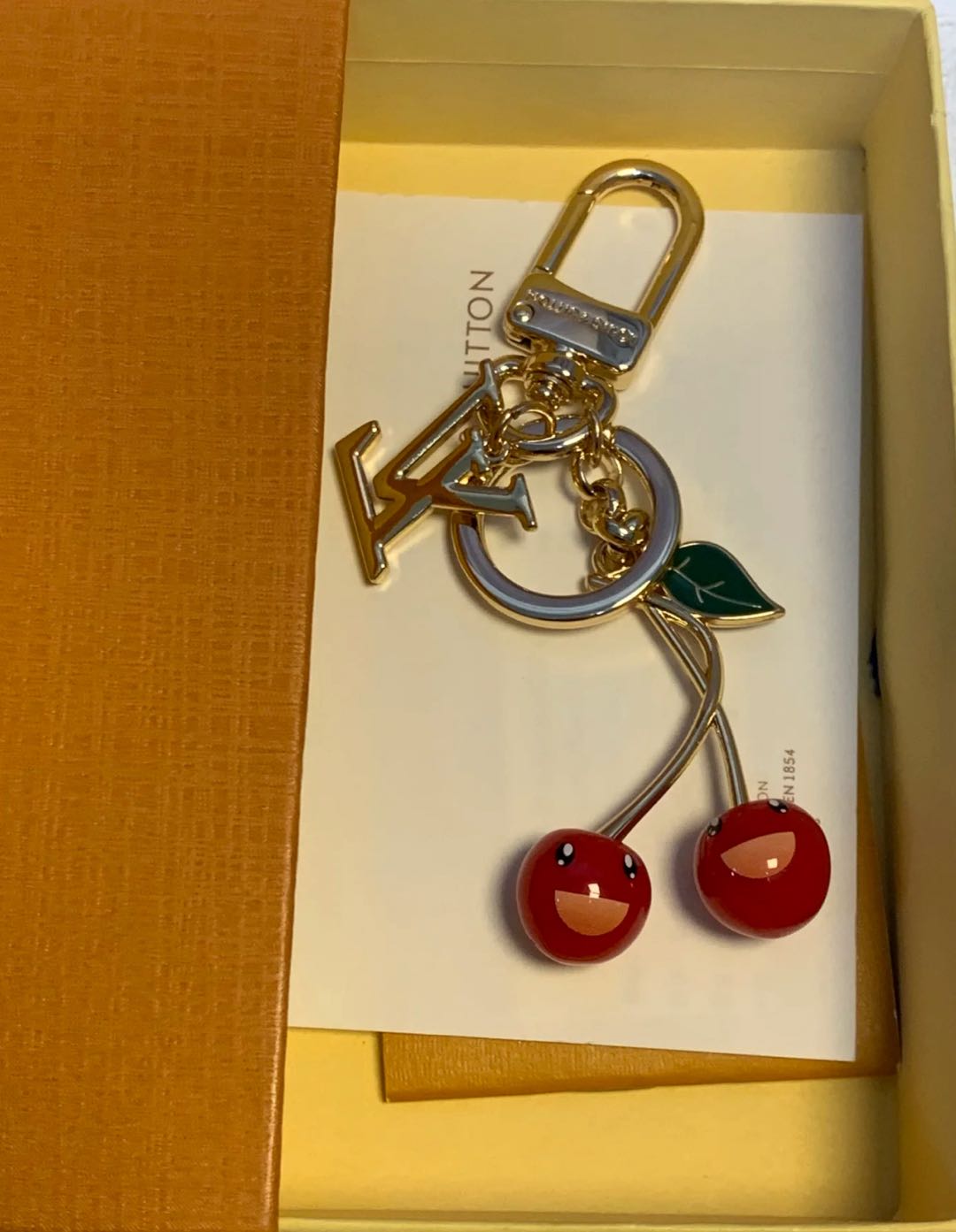🌟 L$V Cherry Keychain: Cute + Luxury, All in One 🍒✨