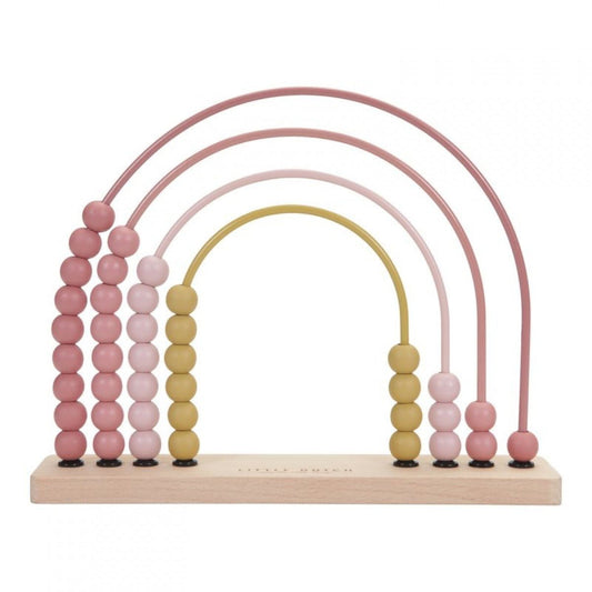Boulier En Bois Arc-en-ciel - Rose