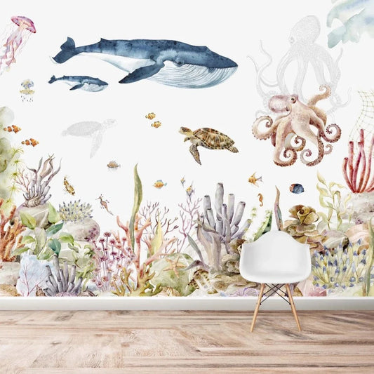 Under The Sea Papier Peint | Aquarelle | Murale