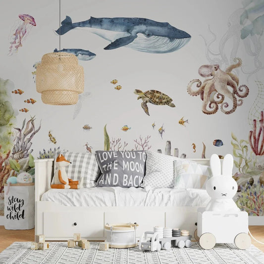 Under The Sea Papier Peint | Aquarelle | Murale