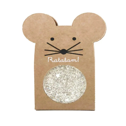 Balles Rebondissante Pailletées Souris - Argenté