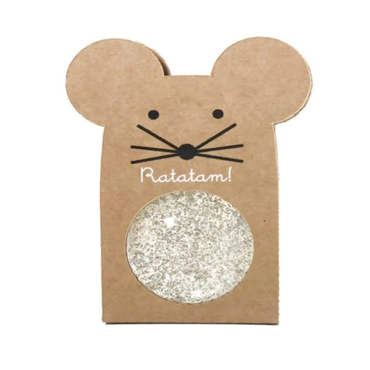 Balles Rebondissante Pailletées Souris - Argenté